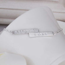 Girls Silver plated jewelry Love Simple sliver anklet bracelets bangles ankle on the leg SMTA 13 ELY