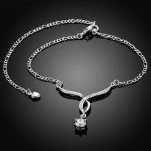Girls Silver plated jewelry Seagull sliver anklet bracelets bangles ankle on the leg SMTA 14 ELY