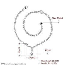 Girls Silver plated jewelry Seagull sliver anklet bracelets bangles ankle on the leg SMTA 14 ELY