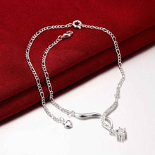 Girls Silver plated jewelry Seagull sliver anklet bracelets bangles ankle on the leg SMTA 14 ELY