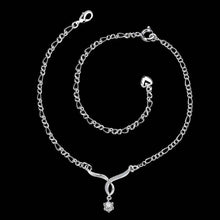 Girls Silver plated jewelry Seagull sliver anklet bracelets bangles ankle on the leg SMTA 14 ELY