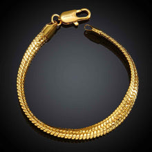 jewerly 18k GP 1 M sideways bracelet pulseras mujer women braceletSMTPB 82 ELY