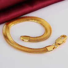 jewerly 18k GP 1 m Snake chain pulseras mujer women braceletSMTPB 83 ELY