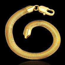 jewerly 18k GP 1 m Snake chain pulseras mujer women braceletSMTPB 83 ELY