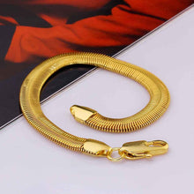 jewerly 18k GP 1 m Snake chain pulseras mujer women braceletSMTPB 83 ELY