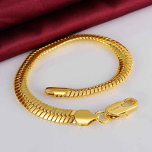 jewerly 18k GP 1 m Snake chain pulseras mujer women braceletSMTPB 84 ELY