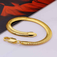 jewerly 18k GP 1 m Snake chain pulseras mujer women braceletSMTPB 84 ELY