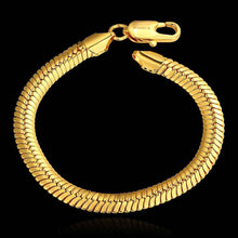 jewerly 18k GP 1 m Snake chain pulseras mujer women braceletSMTPB 84 ELY