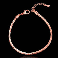 jewerly 18k GP 25m Triangle 75 inch rose pulseras mujer women braceletSMTPB 94 ELY