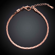 jewerly 18k GP 25m Triangle 75 inch rose pulseras mujer women braceletSMTPB 94 ELY