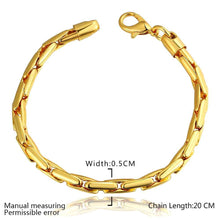jewerly 18k GP 5m Long box pulseras mujer women braceletSMTPB 86 ELY