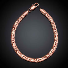 jewerly 18k GP 6m Sideways rose pulseras mujer women braceletSMTPB 93 ELY