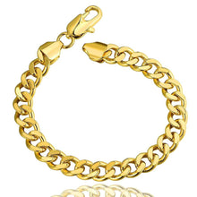 jewerly 18k GP 8m sideways lpo pulseras mujer women braceletSMTPB1 2 ELY