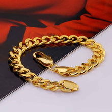 jewerly 18k GP 8m sideways lpo pulseras mujer women braceletSMTPB1 2 ELY