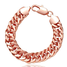 jewerly 18k GP B14m sideways chain pulseras mujer women braceletSMTPB1 4 ELY