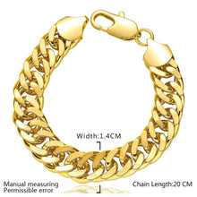 jewerly 18k GP B14m sideways chain pulseras mujer women braceletSMTPB1 4 ELY