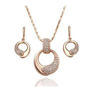 18K Gold Plating jewelry set ruby jewelry SMTPS 6 ELY