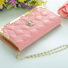 Women Wallet Phone Purse Wallets Shinny Lady Long PU Purses Po Slot 1STL ELY