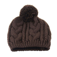Women Men Braided Baggy Knit Crochet Beanie Ski Cap Warm Cap Woolen Christmas Caps1STL ELY