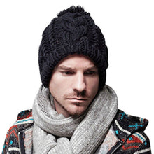 Women Men Braided Baggy Knit Crochet Beanie Ski Cap Warm Cap Woolen Christmas Caps1STL ELY