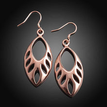 Jewelry Hollow drop water earrings 18k GP Zircon earing brincosSKGE 33 ELY