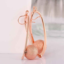 Jewelry ball dangle drop earrings 18k GP Zircon earing brincosSKGE 34 ELY