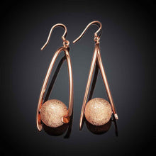 Jewelry ball dangle drop earrings 18k GP Zircon earing brincosSKGE 34 ELY