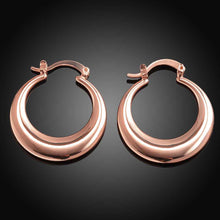 Jewelry casual circle hoop earrings 18k GP Zircon earing brincosSKGE 3 ELY