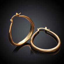 Jewelry casual hoop earrings 18k GP Zircon earing brincosSKGE 32 ELY