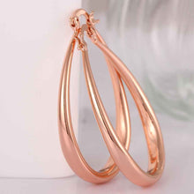 Jewelry casual hoop earrings 18k GP Zircon earing brincosSKGE 32 ELY