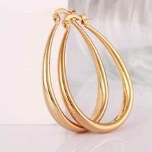 Jewelry casual hoop earrings 18k GP Zircon earing brincosSKGE 32 ELY