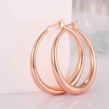 Jewelry casual round hoop earrings 18k GP Zircon earing brincosSKGE 31 ELY