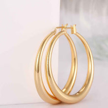 Jewelry casual round hoop earrings 18k GP Zircon earing brincosSKGE 31 ELY