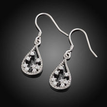 Jewelry star in drop water earrings 18k GP Zircon earing brincosSKGE 27 ELY