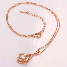 collares pendants 18K GP Zircon insets crown chunky patek necklace SKGN 55 ELY