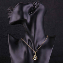 collares pendants 18K GP Zircon insets crown chunky patek necklace SKGN 55 ELY