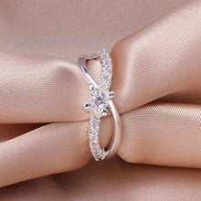 silver plated stamp Insets 8word White Gem rings the lord of rings silver plated ring 46 ELY