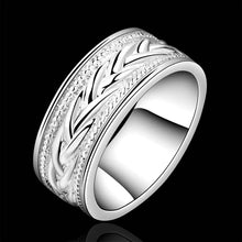 silver plated stamp casual rings the lord of rings silver plated ring 65 ELY