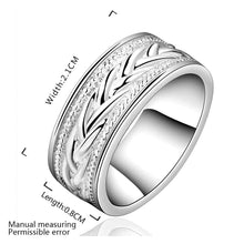 silver plated stamp casual rings the lord of rings silver plated ring 65 ELY