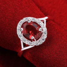 silver plated stamp ellipse crystal rings the lord of rings silver plated ring 644 ELY