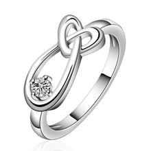 silver plated stamp heart drop water rings the lord of rings silver plated ring 658 ELY