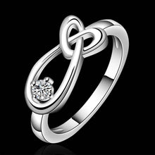 silver plated stamp heart drop water rings the lord of rings silver plated ring 658 ELY