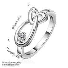 silver plated stamp heart drop water rings the lord of rings silver plated ring 658 ELY