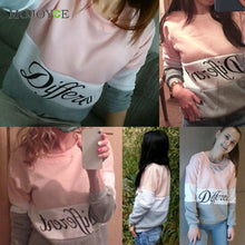 Casual Letters Printed Hoodies Sweatshirt Women Long Sleeve Hoodie Tee Tops Pink Pullover Jumper Sweatshirt Women Top ELY