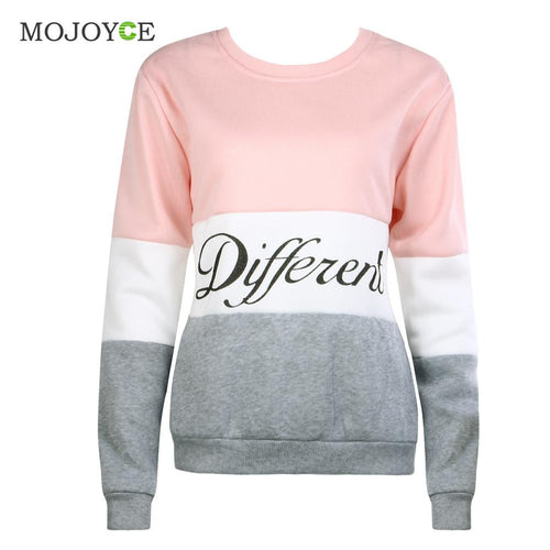 Casual Letters Printed Hoodies Sweatshirt Women Long Sleeve Hoodie Tee Tops Pink Pullover Jumper Sweatshirt Women Top ELY