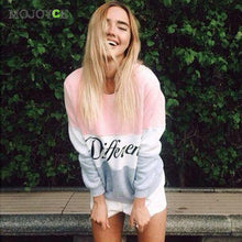 Casual Letters Printed Hoodies Sweatshirt Women Long Sleeve Hoodie Tee Tops Pink Pullover Jumper Sweatshirt Women Top ELY