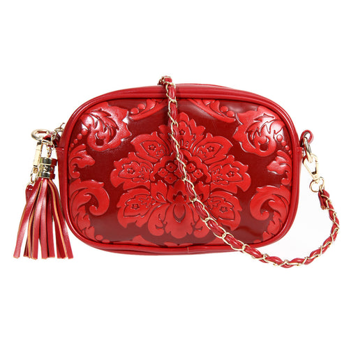 Chinese Style Women Handbag Cross Body Messenger PU Leather Bags 1STL ELY