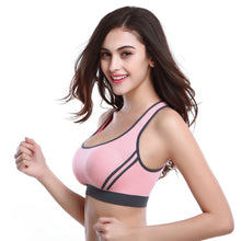 Women Fitness Stretch Workout Tank Top Bra Padded Sports Bra ELY