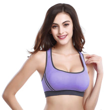 Women Fitness Stretch Workout Tank Top Bra Padded Sports Bra ELY