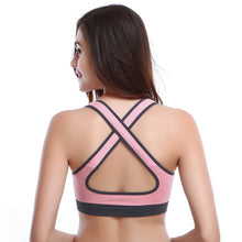 Women Fitness Stretch Workout Tank Top Bra Padded Sports Bra ELY